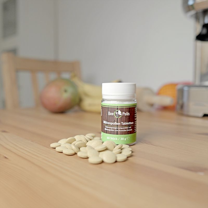 Preview: BeePolis Blütenpollen Tabletten 60 Stück Inhalt