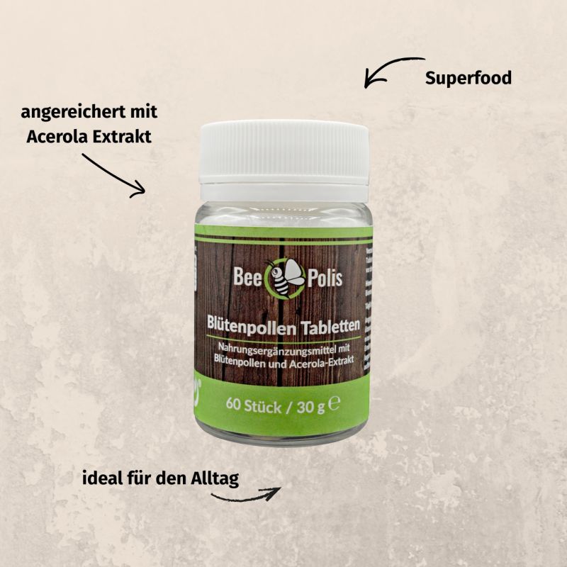 Preview: BeePolis Blütenpollentabletten Info