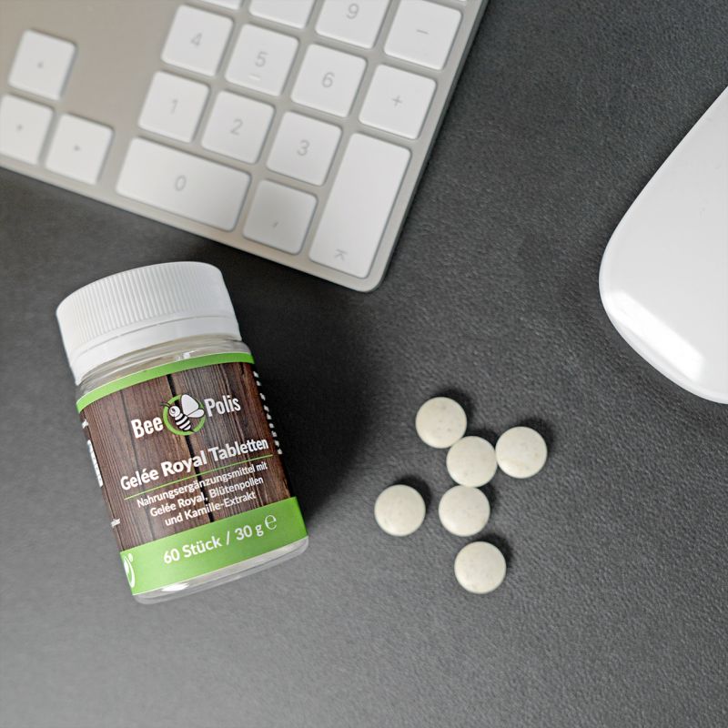 Preview: BeePolis Gelée Royal Tabletten 60 Stück Anwendung
