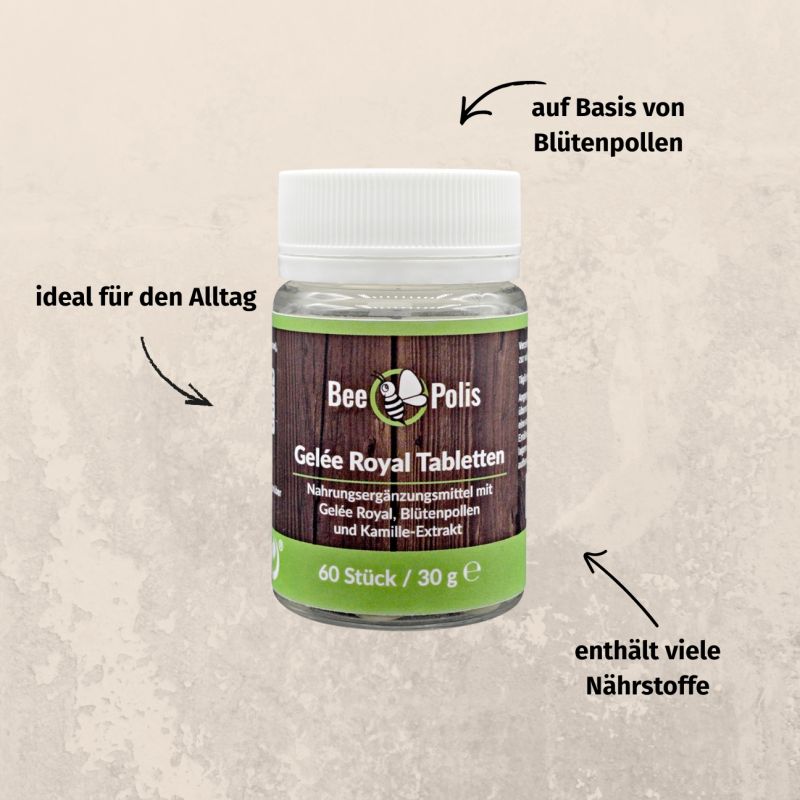 Preview: BeePolis Gelée Royal Tabletten Info