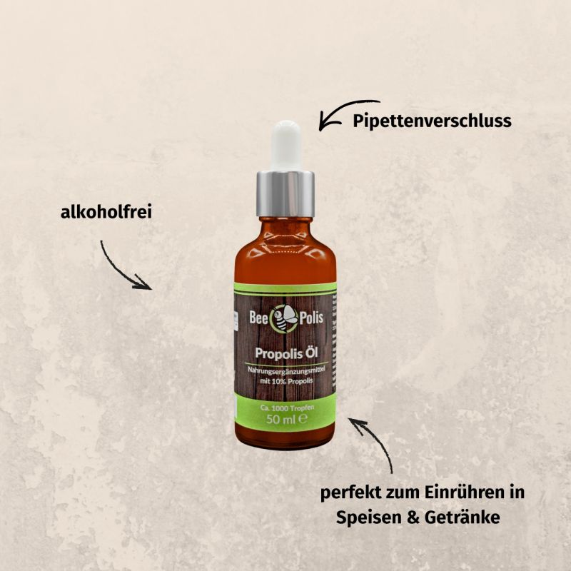 Preview: BeePolis Propolis Öl 50ml Info