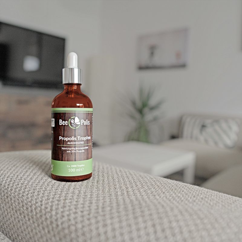 Preview: BeePolis Propolis Tropfen 100ml Wohnzimmer